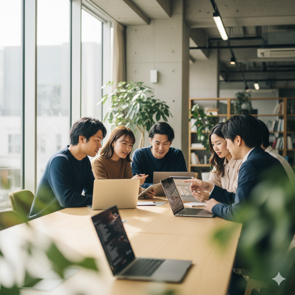 チームで働くエンジニア