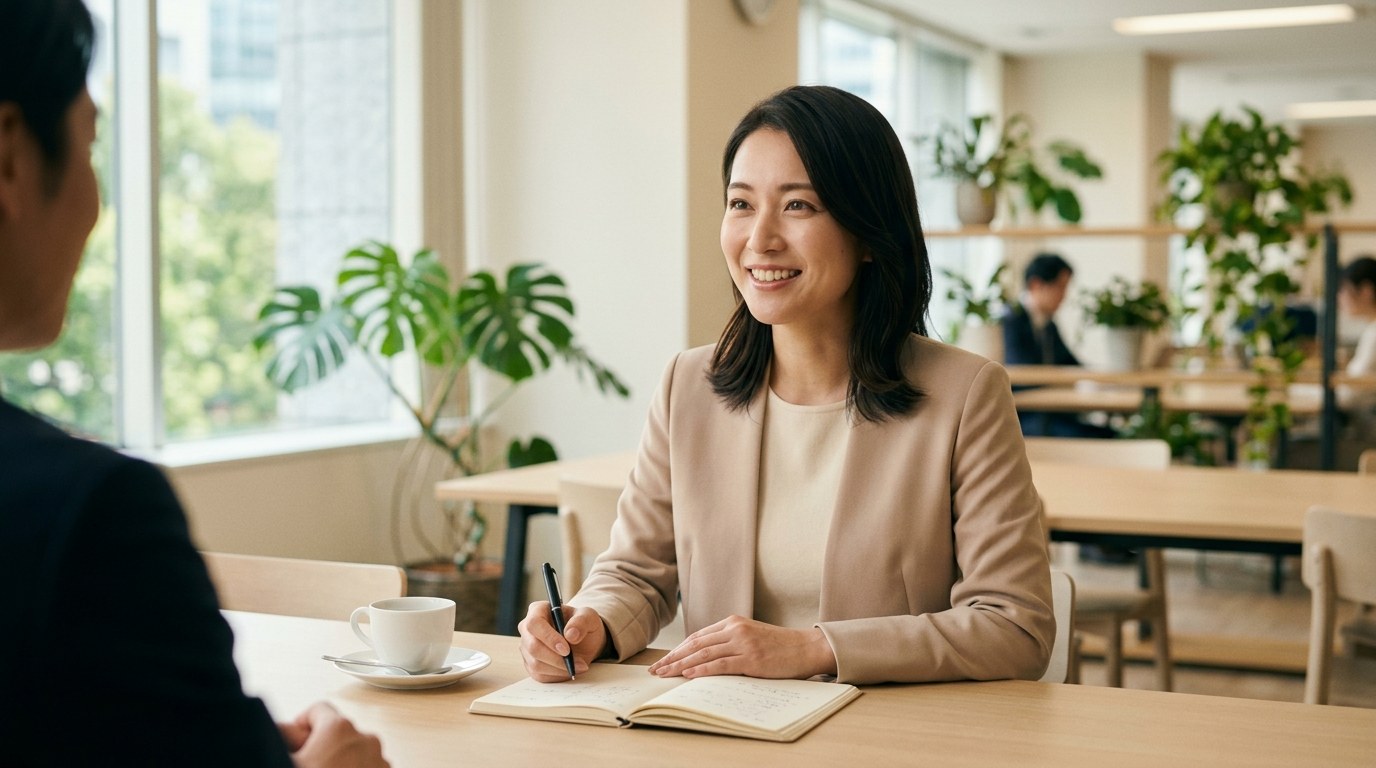 笑顔でご相談を伺う担当者